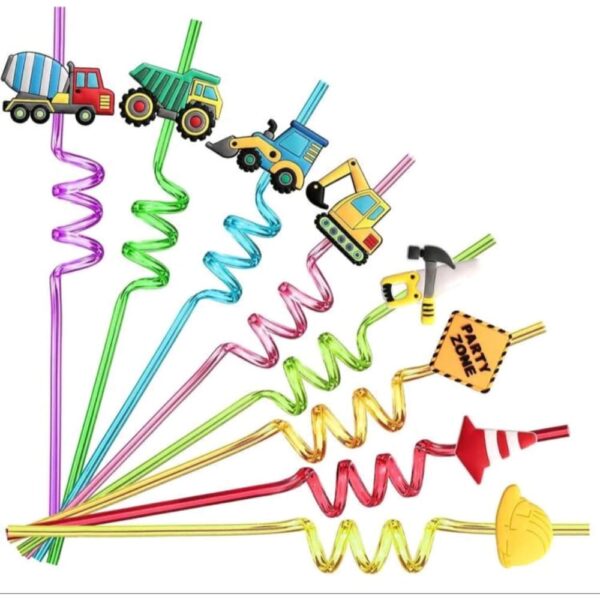 Construction Spiral Plastic Straws