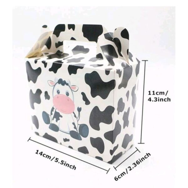 Cow Favor Boxes Dimensions