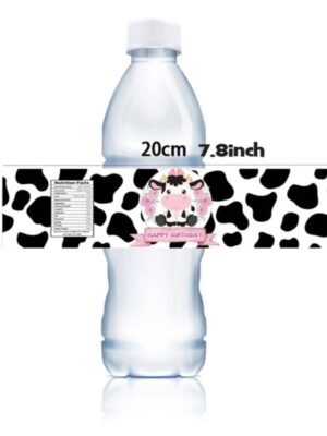 Cow Waterbottle Labels 10 Piece