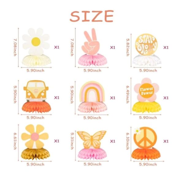 Dimensions Flower Power Honeycomb Decorations