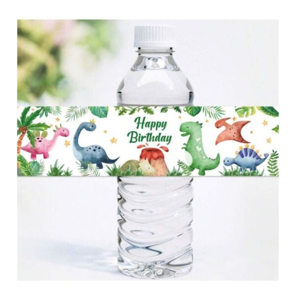 Dino Waterbottle Labels 10 Piece