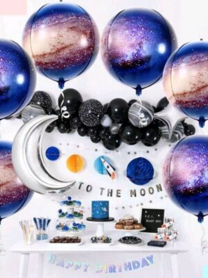 Galaxy Orb Foil Balloon Display