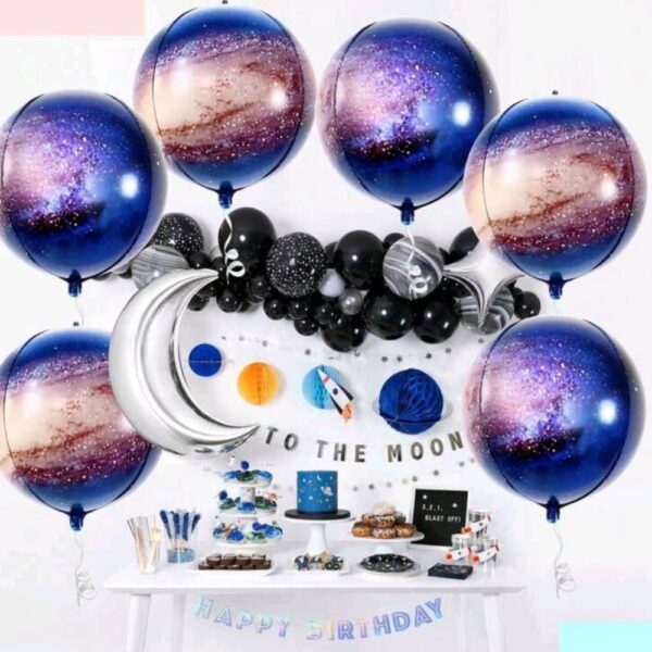 Galaxy Orb Foil Balloon Display