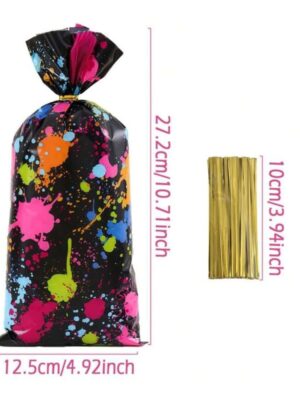 Neon Cello Party Favor Bags 10 Piece