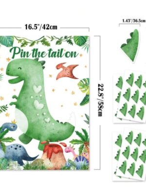 Pin The Tail On The Dinosaur Party Game