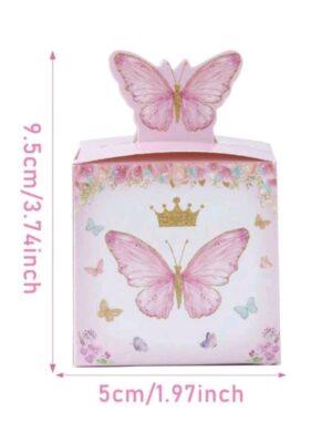 Pink Butterfly Candy Boxes Six Pieces