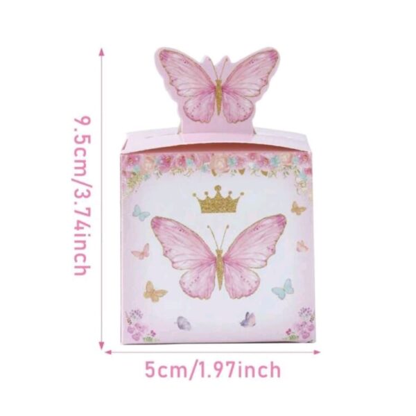Pink Butterfly Candy Boxes Six Pieces