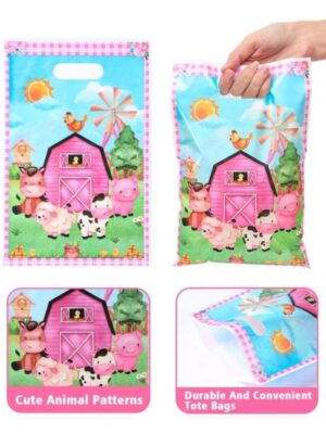 Pink Farm Animal Loot Bags