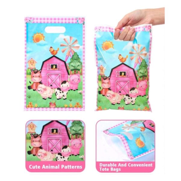 Pink Farm Animal Loot Bags