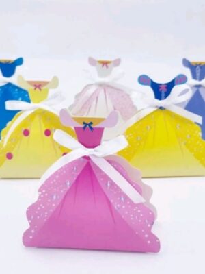 Princess Dress Party Favor Boxes 12 Piece