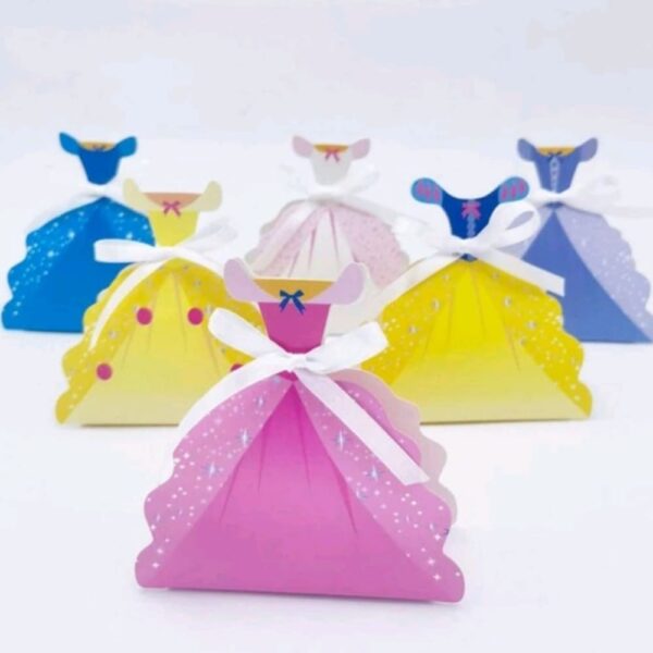 Princess Dress Party Favor Boxes 12 Piece