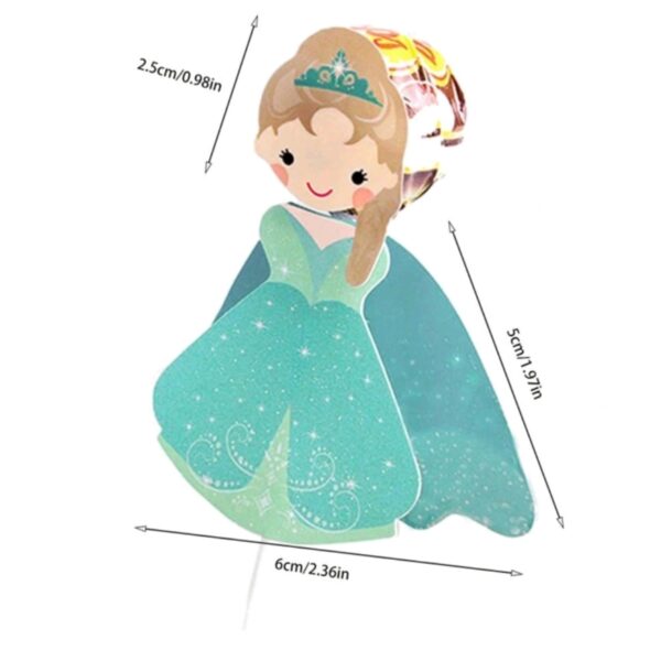 Princess Lollipop Decoration Cards 6 Piece