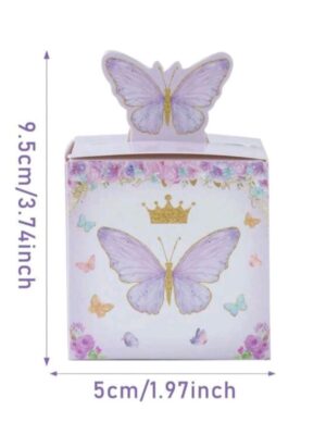 Purple Butterfly Candy Boxes