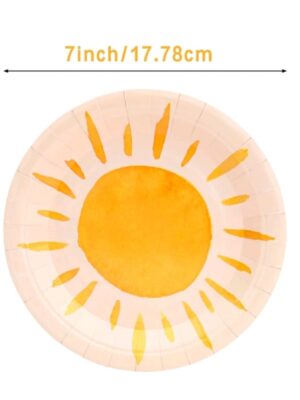 Sun Boho Paper Plates