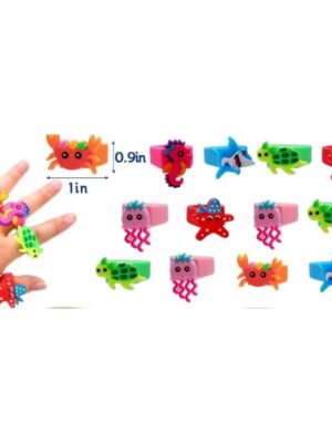Under The Sea Party Favor Rings 6 Piece
