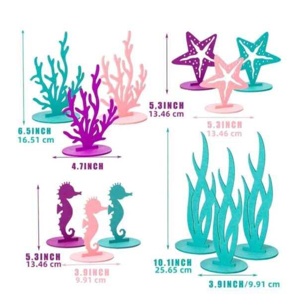 Under The Sea Table Decorations Dimensions