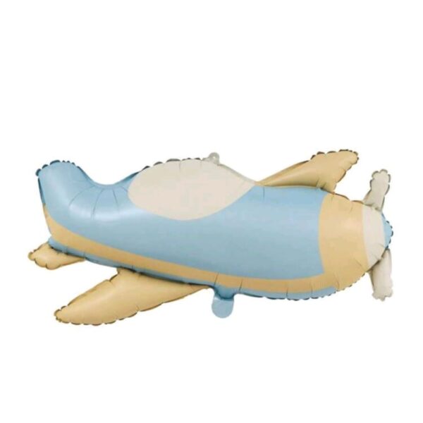 Vintage Airplane Shaped Foil Balloon