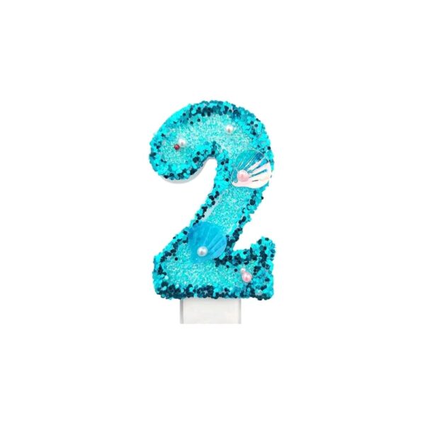Birthday Candle Number Two Ocean Themed Party