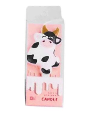 Cow Number Four Birthday Candle