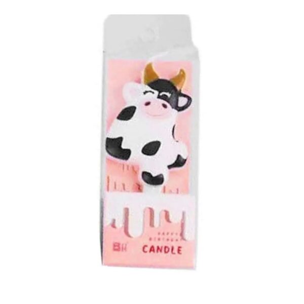 Cow Number Four Birthday Candle