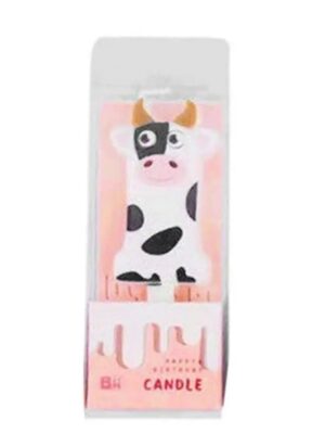 Cow Number One Birthday Candle