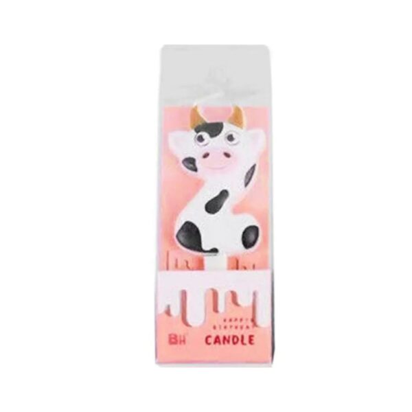Cow Number Two Birthday Candle
