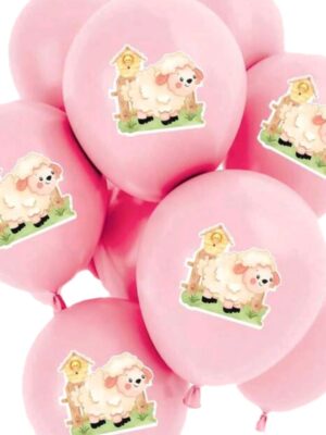 Farm Animal Latex Balloons Sheep