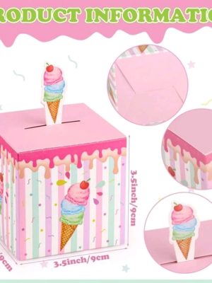 Ice Cream Favor Boxes 6 Piece