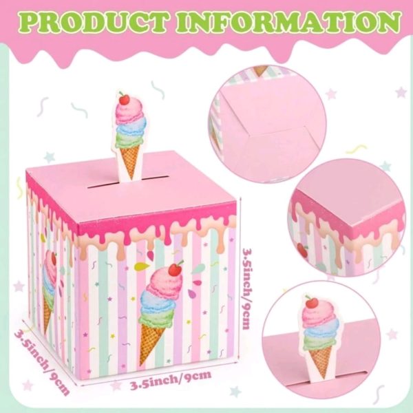 Ice Cream Favor Boxes 6 Piece
