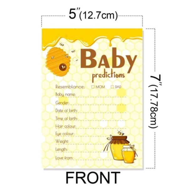 Baby Shower Party Game Front