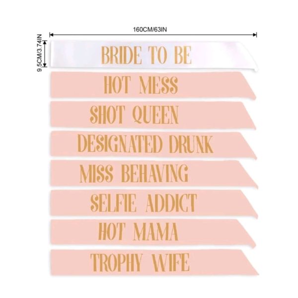 Bridal Tribe Sash Set 12 Piece