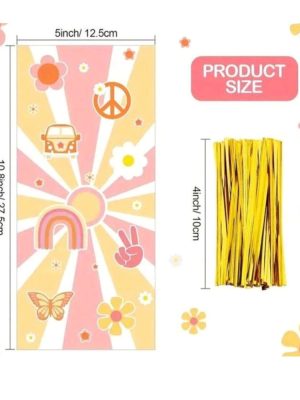 Flower Power Cellobags 10 Piece