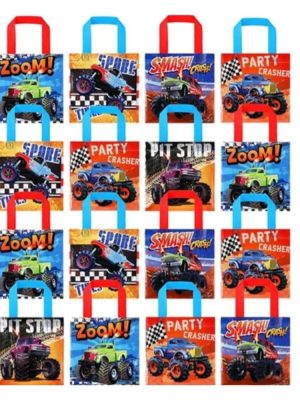 Monster Truck Tote Bags 12 Piece