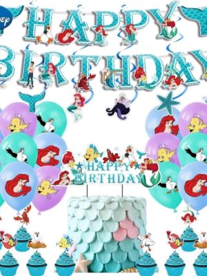 Pincess Ariel Party Decoration Set