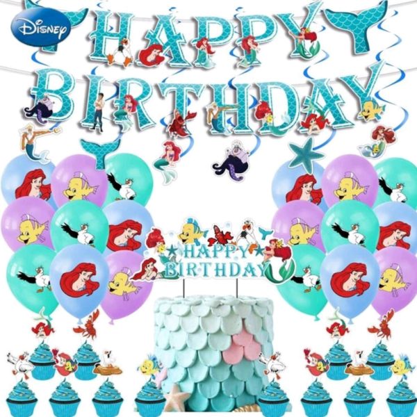 Pincess Ariel Party Decoration Set