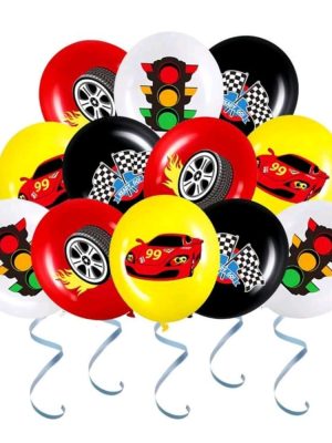 Racing Car Themed Latex Balloons