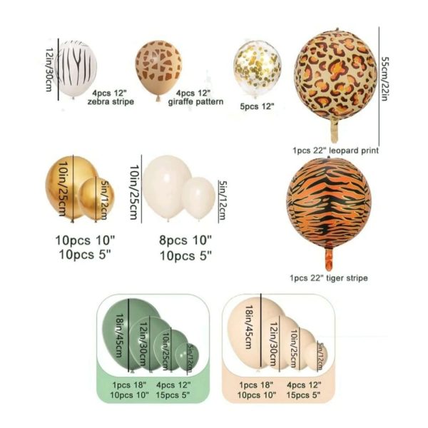 Safari Diy Balloon Arch Quanitities