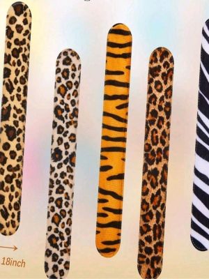 Safari Skin Print Slap Bands 10 Piece