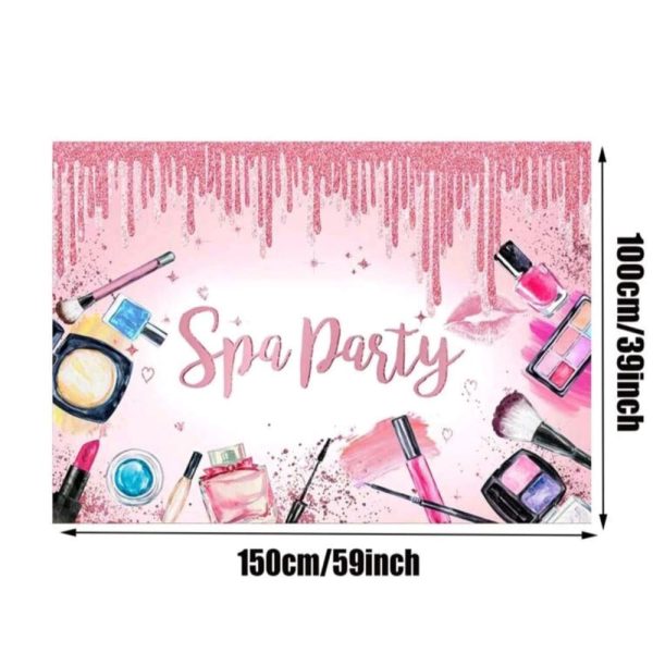 Spa Party Backdrop