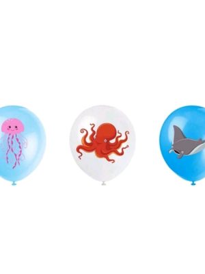 Under The Sea Latex Balloons 6 Piece