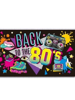 Back To The Eighties Party Backdrop