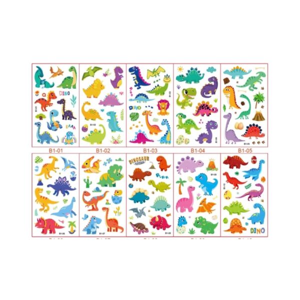 Dinosaur Temporary Tattoos