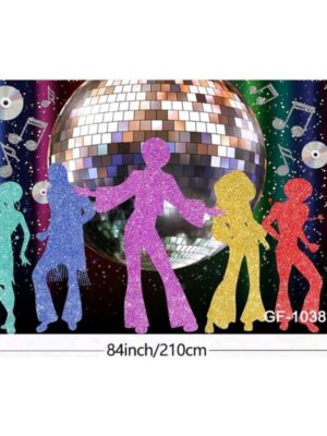 Disco Party Backdrop Large