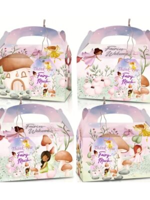 Fairy Party Favor Boxes 4 Piece