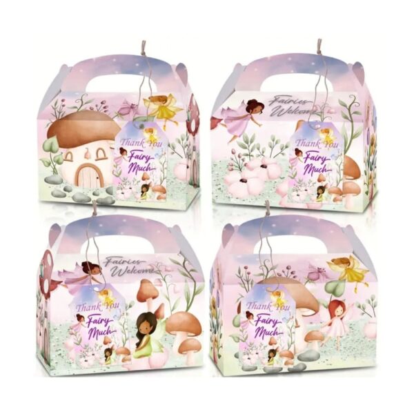 Fairy Party Favor Boxes 4 Piece
