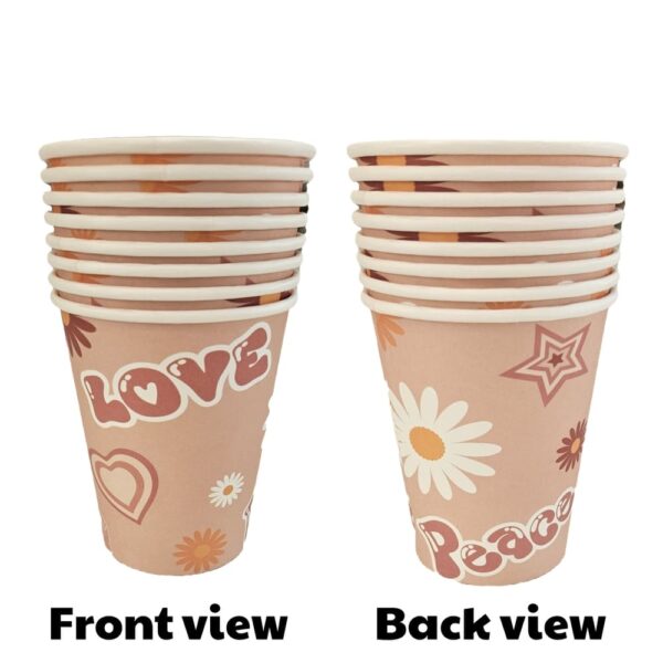 Groovy Paper Cups Flower Power