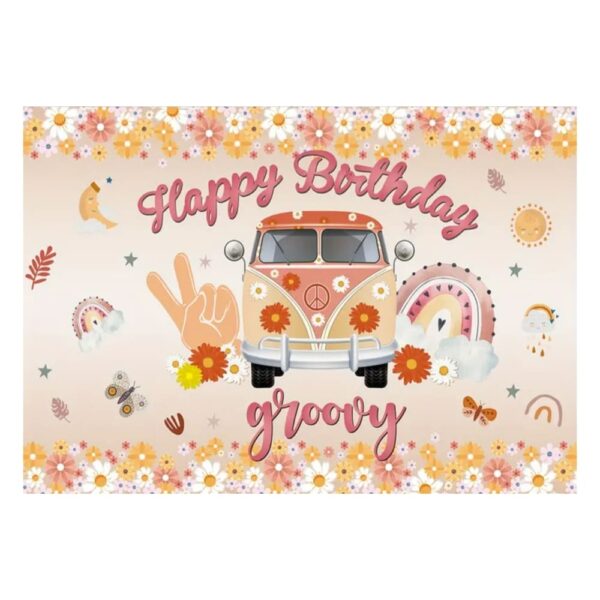 Groovy Party Backdrop
