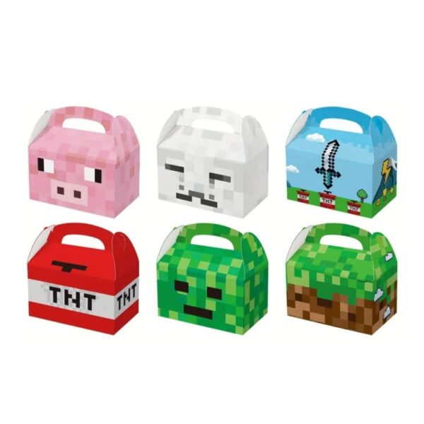 Minecraft Party Favor Boxes 6 PIece