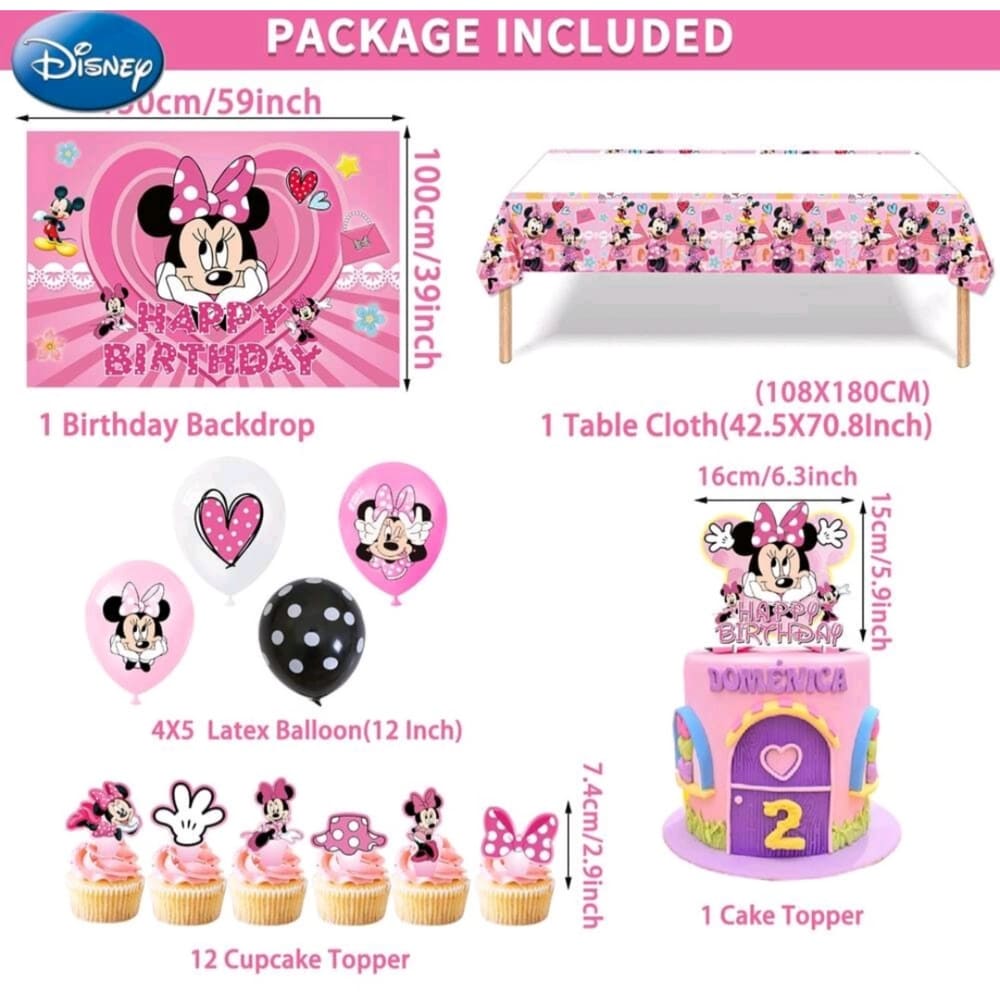 Minnie Mouse Party Decoration Set Pretty Party Shop