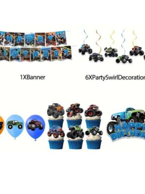 Monster Truck Party Decoration Set